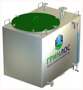 Гринлос Емкость стальная 1 м3 прямоугольная